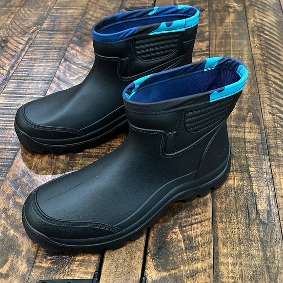 Gets Rain all weather ankle Boots for Mens Waterproof Light Rubber - Picture 1 of 10